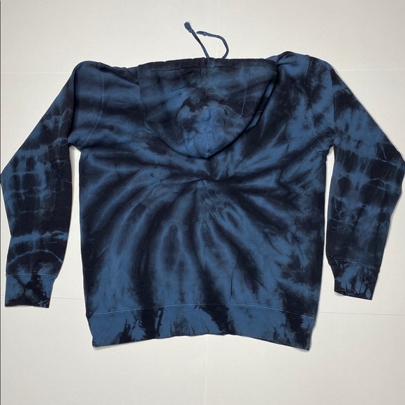 Blue Tie-Dye Hoodie - Picture 3 of 7
